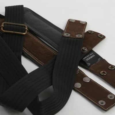 Harvest Fine Leather Brown Buffalo Nubuck Comfort Backpack Straps image 10