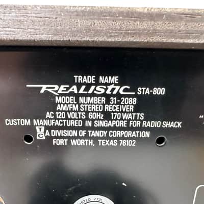 Realistic STA-800 AM-FM Receiver 4 Power Metal Transistors image 10