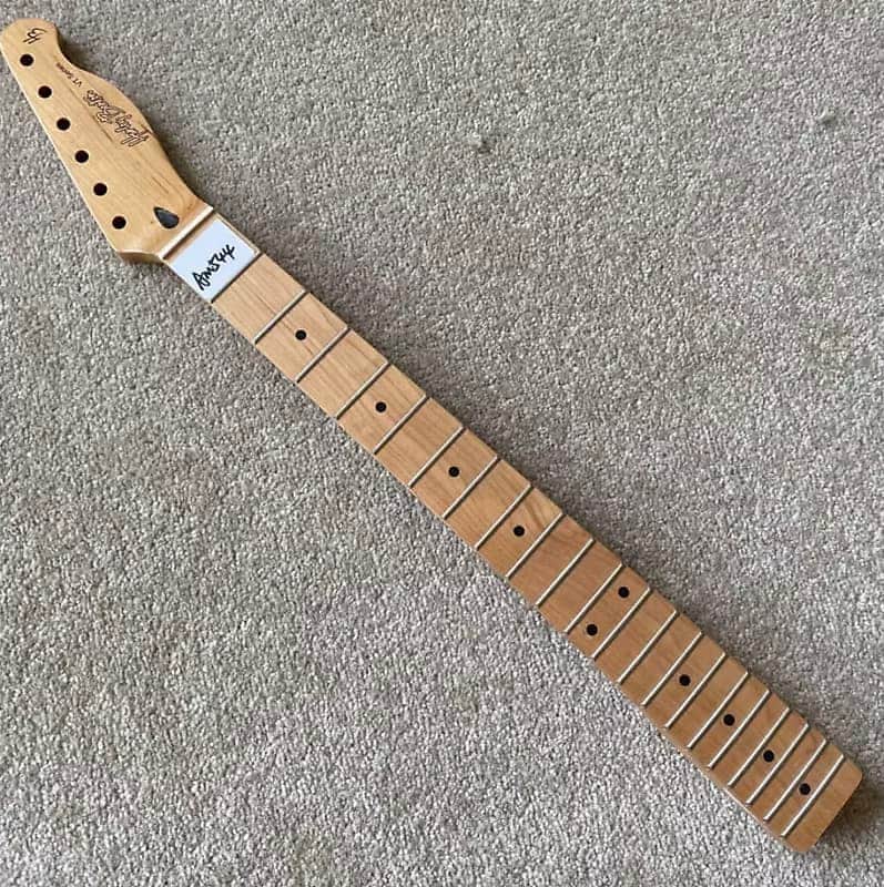 Harley Benton Roasted Maple Tele Style Guitar Neck image 1