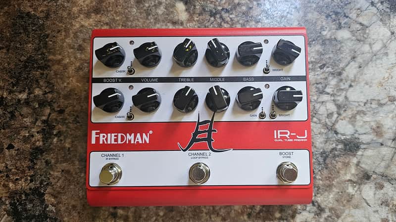 Friedman IR-J Jake E. Lee Signature Dual Tube Preamp 2024 - Present - Red / White image 1