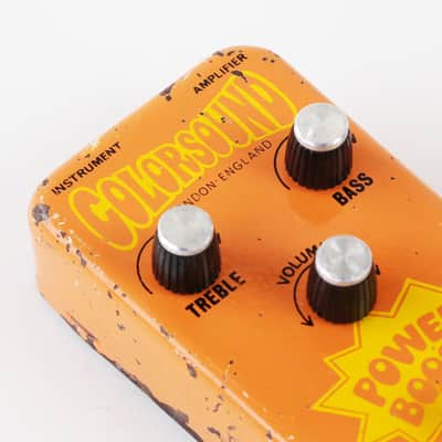 1969 Colorsound Power Boost Vintage Guitar Overdrive Fuzz Pedal - Rare Pre Overdriver, Sounds Great image 4