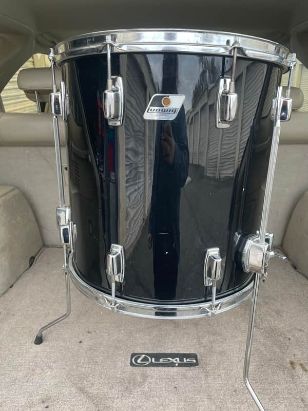 Ludwig Rocker 1980s - Black 16” Floor Tom image 1