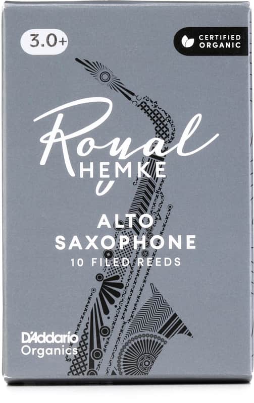 D'Addario Royal Hemke Alto Saxophone Reeds - 3.0+  10-pack (3-pack) Bundle image 1