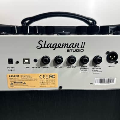 NuX AC-60 Stageman II 2-Channel 60-Watt 1x6.5" Acoustic Guitar Combo 2021 - Present - Black image 5