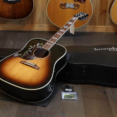 Lefty Minty! 2024 Gibson Hummingbird Dreadnought Acoustic Guitar Dark Sunburst + OHSC image 1