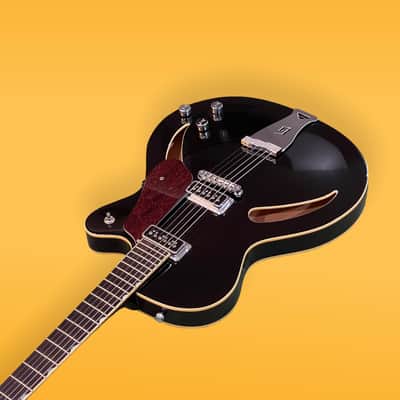 Rare 2001 Gretsch Historic Series G3140 Black Cat Thinline Pre Fender image 4