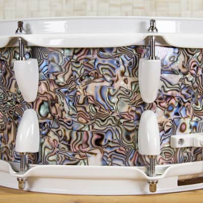 Click Custom 10ply Maple 6x12 Snare Drum Pacific Abalone Pearl image 4