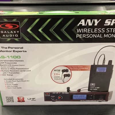 Galaxy Audio AS-1100D UHF Wireless Personal Monitor System - Band D 2010s - Blank image 1