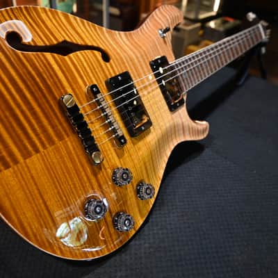 PRS Wood Library McCarty 594 Semi-Hollow Danville Music 35th Anniversary Artist Top 2024 - Gold Storm Fade #2877 image 2