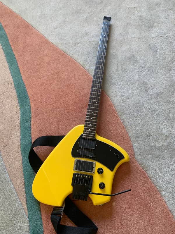 Klein Steinberger Baritone Guitar - Holdsworth Style 1997 Yellow image 1