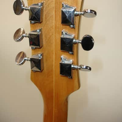 1970's Univox Coily U1825 Semi-Hollow Electric Guitar, Sunburst w/ Case image 13