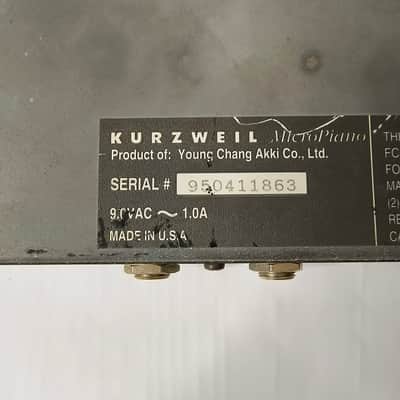 Kurzweil MicroPiano MIDI Sound Module 1990s - Black image 4