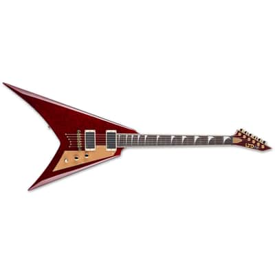 ESP LTD KH-V Kirk Hammett Electric Guitar - Ebony Fretboard, Red Sparkle image 4