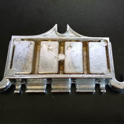 Vintage Gibson EB Bass Guitar Bridge in Chrome No Saddles image 3