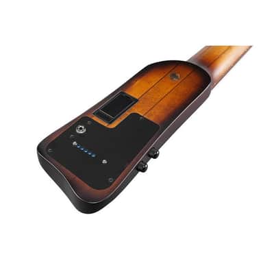 Ibanez UB805 Fretless 5-String Upright Bass Guitar w/Gig Bag & Stand | Mahogany Oil Burst image 5