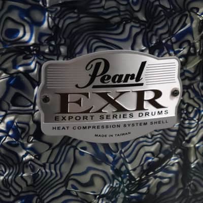 Pearl Export EXR Limited Edition 4pc Drum Kit Set - Blue Prism 22/16/13/12" image 5