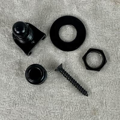 STRUKTURE PRO GUITAR STRAP LOCKS / BUTTONS SET OF 2 BLACK image 4