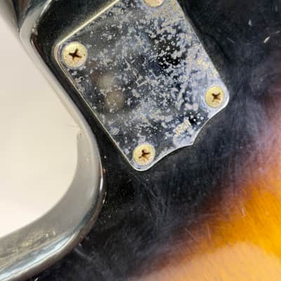 Victoria Kawai/Teisco/Prestige Unknown Model Japanese Electric Guitar 1960’s Sunburst Husk No Pickups MIJ image 11