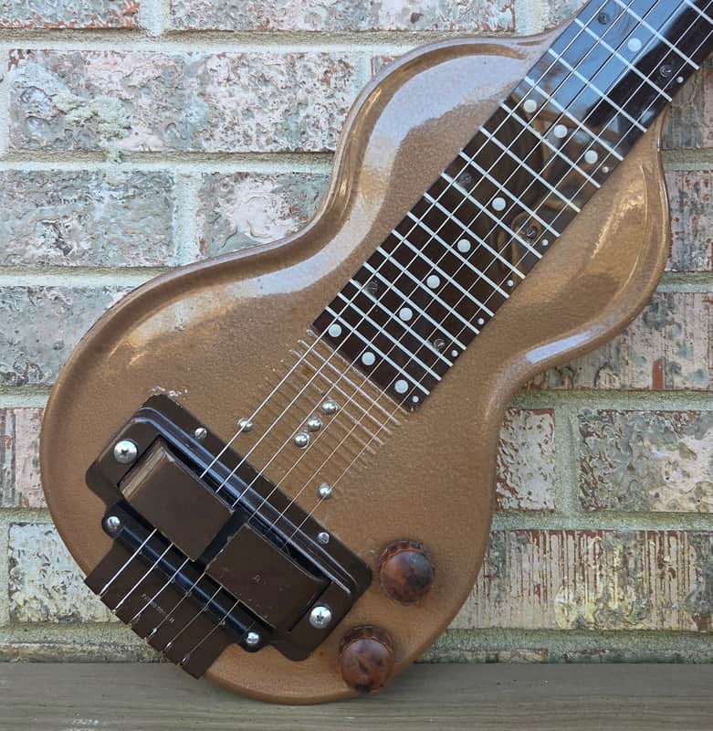 Vintage 1950's Rickenbacker Electro SD-6 Metal Body Lap Steel Electric Guitar w/ Softshell Case! image 1