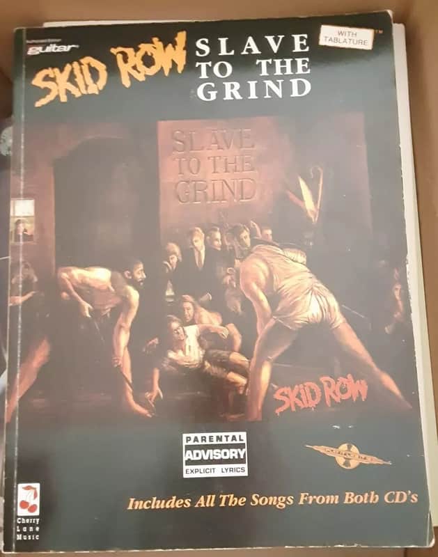 SKID ROW - SLAVE TO THE GRIND - GUITAR TAB BOOK - SHEET MUSIC TABLATURE SONGBOOK image 1