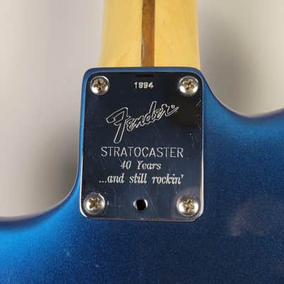 1994 Fender 40th Anniversary Stratocaster Plus - Blue Burst With OHSC image 17