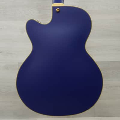 Used D'angelico Deluxe 175 Semi-hollow Electric Guitar Matte Blue image 6