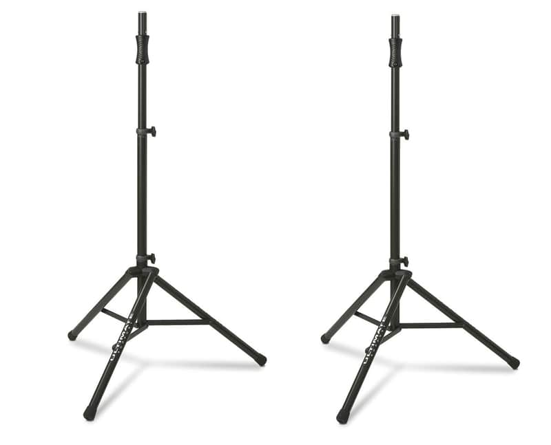 2x Ultimate Support TS-100B Air-Powered Lift-Assist Tripod Speaker Stand (Pair) image 1