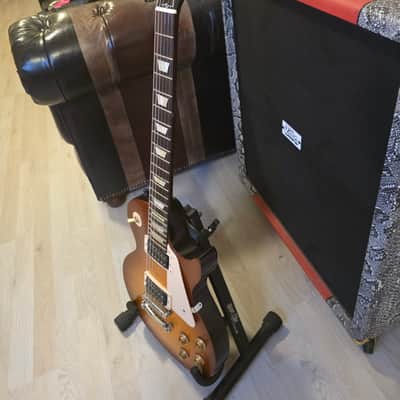 Gibson Les Paul '50s Tribute Vintage Satin Honey Iced Tea Burst image 8