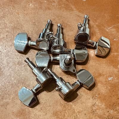 3x3 Electric Guitar Tuning Machine Heads/Keys (set of 6) - Chrome image 2
