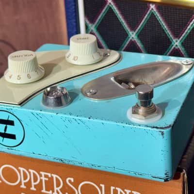 Coppersound Pedals Strategy V1 Preamp / Overdrive Sonic Blue Relic image 14