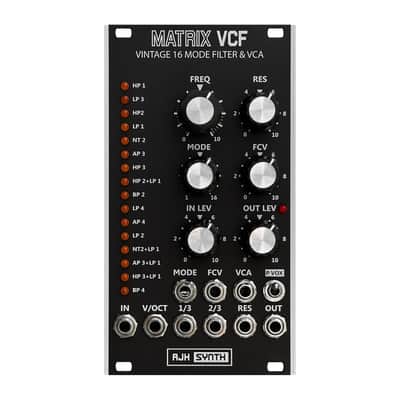 AJH Synth Matrix VCF Vintage 16 Mode Filter + VCA (Black)