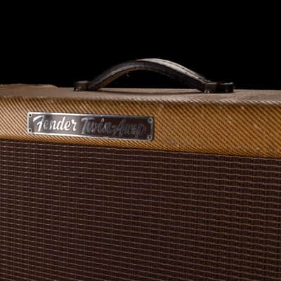 Vintage 1955 Fender Twin Amp Tweed  Guitar Amp Combo - Ry Cooder Collection image 4