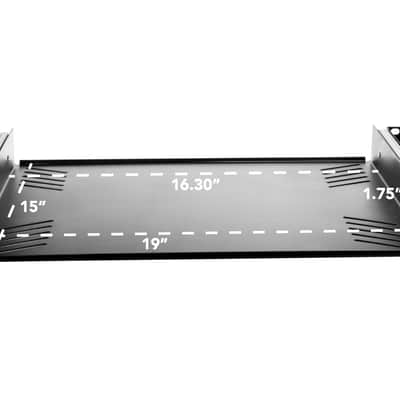 OSP 1-Space Sliding Rack Shelf Mount Pullout Tray for ATA Rack Case Road Case image 2