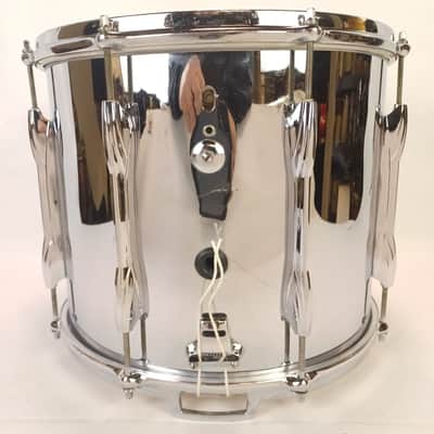 Premier 12x14" Marching Snare Drum Dual HIFI+Top-Parallel Throw-Off Chrome Shell image 4