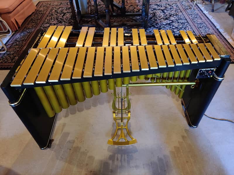 Musser M75 Century Vibraphone Gold Bars with Working Motor image 1