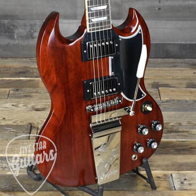 Epiphone 1964 SG Standard Maestro Vibrola Reissue - Cherry Red with Hardshell Case image 9