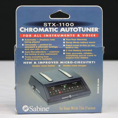 Sabine STX1100 Chromatic Auto Tuner, New Old Stock, Made in USA, NOS #40766 image 2