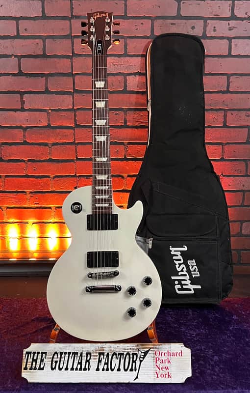 2013 Gibson LPJ Les Paul Electric Guitar - Transparent Whitewash Finish. w/ Gig Bag image 1