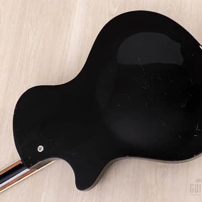 1960 Wandre Blue Jeans Vintage Aluminum Neck Hollowbody Guitar Black w/ Davoli Pickup, Case image 15