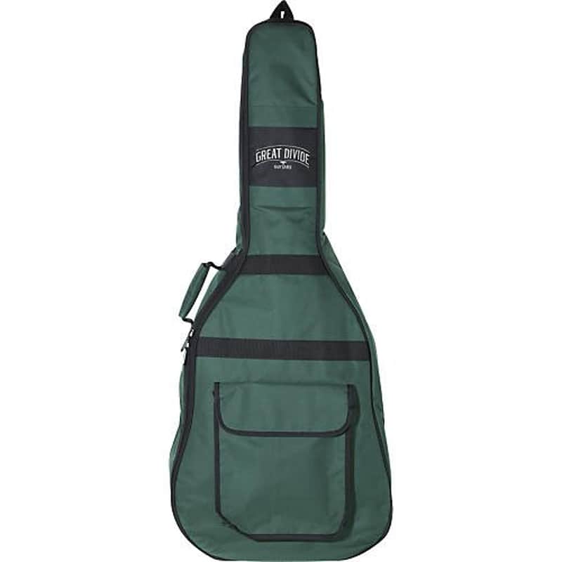 Soft-Padded Backpack-Style Acoustic Guitar Gig Bag (Orchestra) Green image 1
