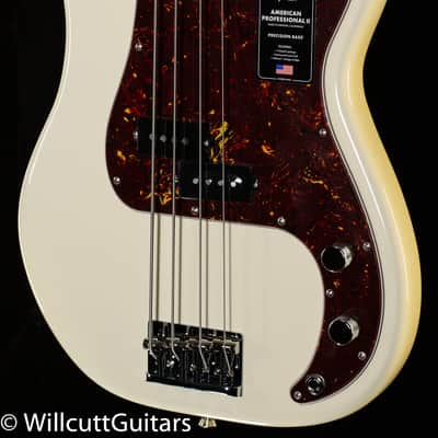 Fender American Professional II Precision Bass Maple Fingerboard Olympic White (165) image 1