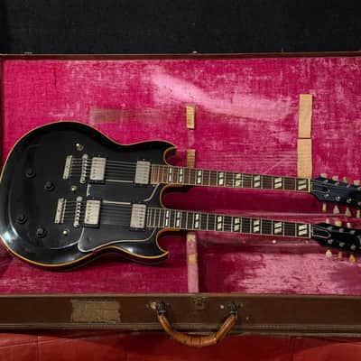 Gibson ESD 1275 -double 12- from 1961 in black finish with original case image 16