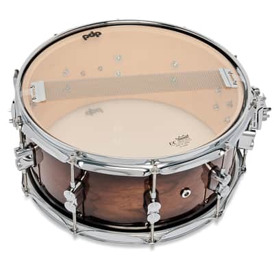 PDP Concept Maple Exotic 6.5x14 Snare Drum Walnut Charcoal Burst PDCMX6514SSWC image 5