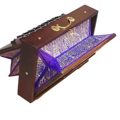 SHRUTI BOX~SIZE (15" X 10" X 3"~440 Hz~TEAK WOOD~SWAR PETI~CHANT~MANTRA~SHRUTI image 11