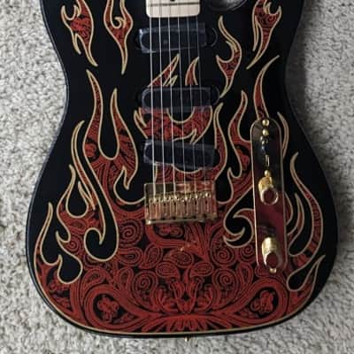 Fender James Burton Telecaster Guitar, Maple Fingerboard, Red Paisley Flames USA image 1