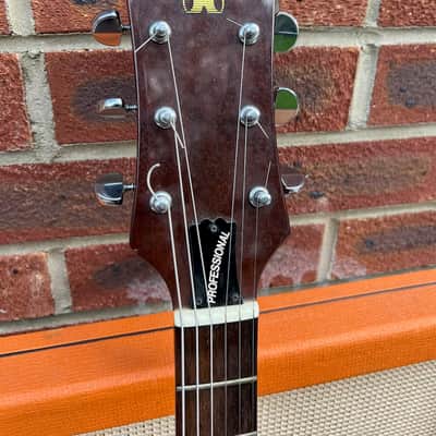 Vintage 1980s Hondo Professional Series Japan H-1010 Walnut Electric Guitar OHSC image 10