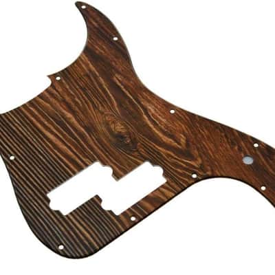 13 Hole 3D Printed Plastic P Bass Pickguard Bass Scratch Plate PB Pick Guard for Precision P Bass Wood Pattern image 1