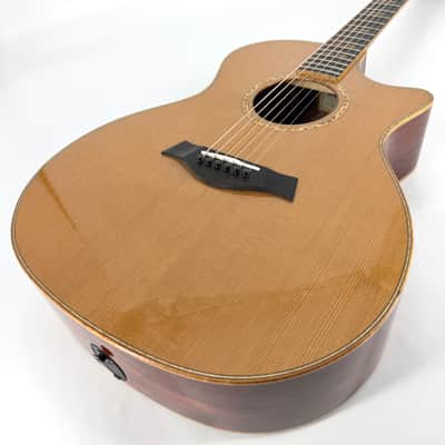 2017 Taylor Custom Grand Auditorium - Dark Cedar + Cocobolo image 3