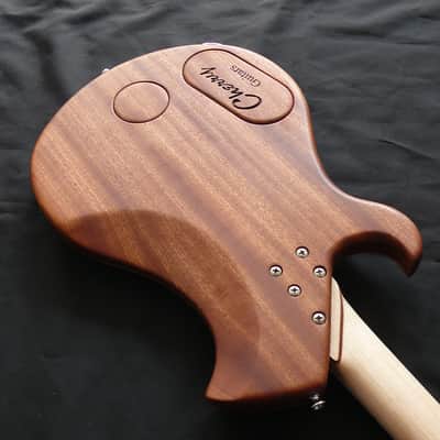 Thomas Cherry Guitar Used Custom Boutique "Jaeloe" style electric guitar. One of a kind. 2025 - Natural bare wood open grained oil finish image 5