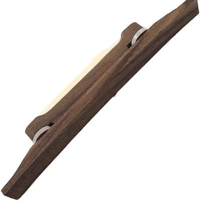 Archtop Guitar Bridge Bone Saddle Rosewood Compensated for Kay Harmony image 2